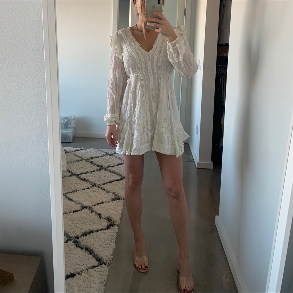 Free People Bohemian White Dress Small
